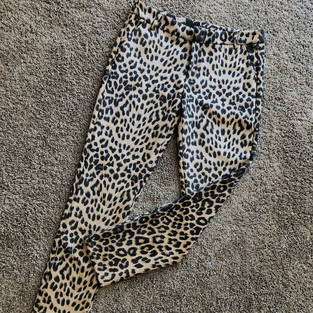 Leopard printed pantalon